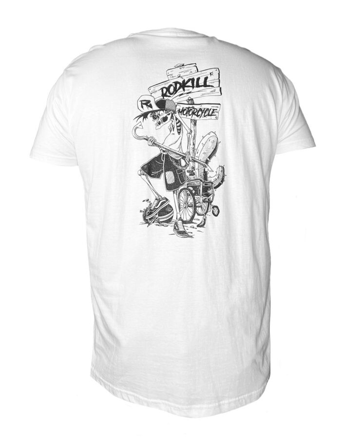 Tee-shirt Rodkill "Skull" - Blanc